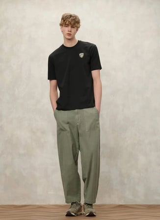 Blauer Siyah Erkek Slim Fit Logo Baskılı T-Shirt 26SBLUH02284-999 FAXON
