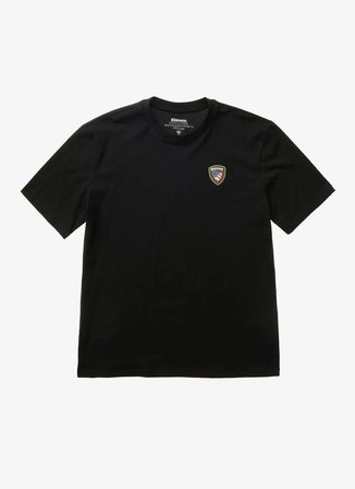 Blauer Siyah Erkek Slim Fit Logo Baskılı T-Shirt 26SBLUH02284-999 FAXON