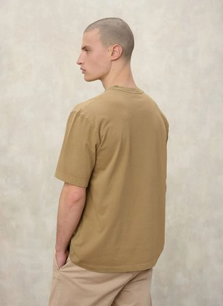 Blauer Kahverengi Erkek Regular Fit Yazı Baskılı T-Shirt 26SBLUH02312-340 SELKIRK