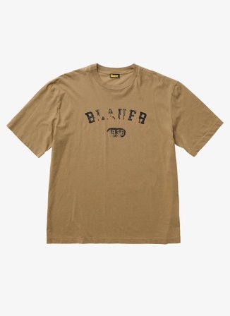 Blauer Kahverengi Erkek Regular Fit Yazı Baskılı T-Shirt 26SBLUH02312-340 SELKIRK