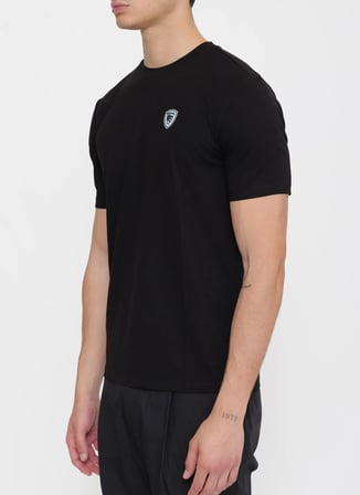 Blauer Siyah Erkek Slim Fit Logo Baskılı T-Shirt 26SBLUH02065-999 JAN
