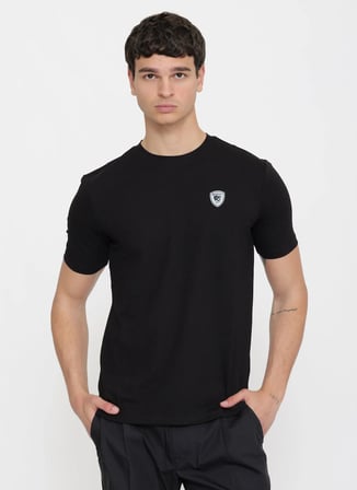 Blauer Siyah Erkek Slim Fit Logo Baskılı T-Shirt 26SBLUH02065-999 JAN