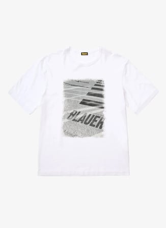 Blauer Beyaz Erkek Regular Fit Logo Baskılı T-Shirt 26SBLUH02233-100 RYDER
