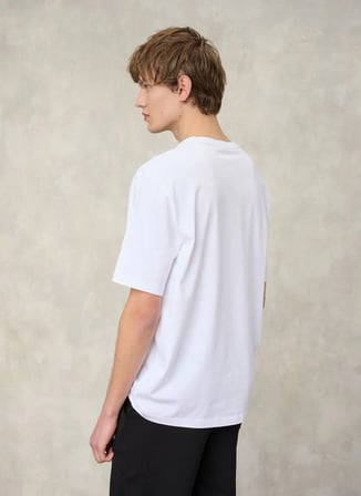 Blauer Beyaz Erkek Regular Fit Logo Baskılı T-Shirt 26SBLUH02233-100 RYDER