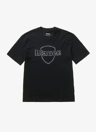 Blauer Siyah Erkek Regular Fit Logo Baskılı T-Shirt 26SBLUH02301-999 MONTFERN