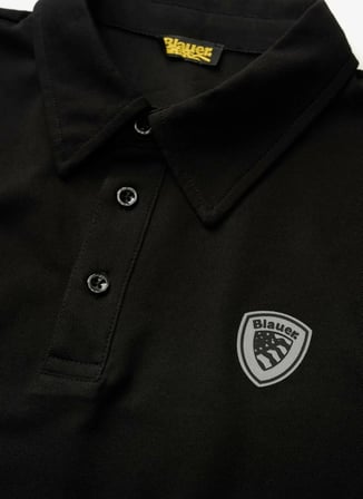 Blauer Siyah Erkek Slim Fit Logo Baskılı Polo T-Shirt 26SBLUT02064-999 KEMP