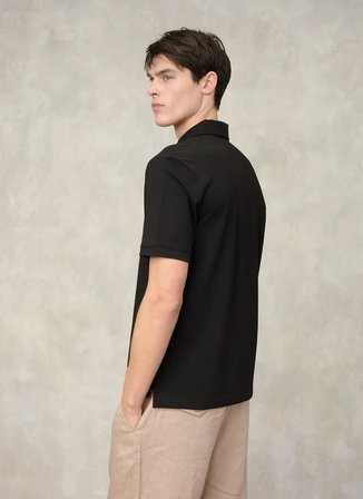 Blauer Siyah Erkek Slim Fit Logo Baskılı Polo T-Shirt 26SBLUT02067-999 GILMER
