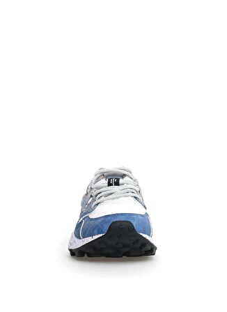 Beyaz - Mavi Erkek Nubuk Sneaker YAMANO 3 MAN