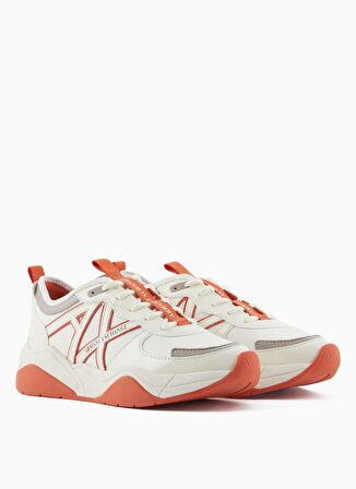 Beyaz - Pembe Kadın Sneaker XDX039XV311K529