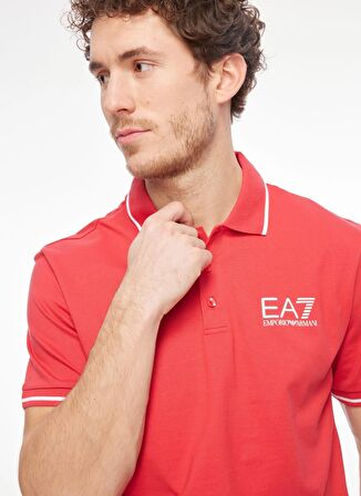 EA7 Koyu Kırmızı Erkek Polo T-Shirt 6RPF01PJ7BZ1462