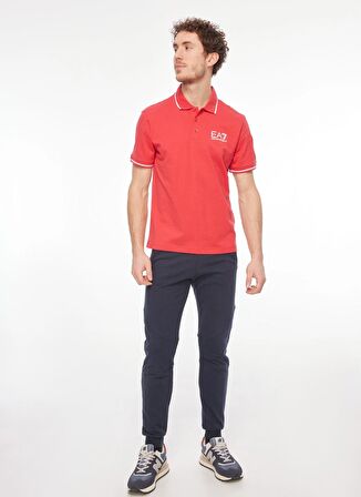 EA7 Koyu Kırmızı Erkek Polo T-Shirt 6RPF01PJ7BZ1462