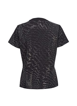 Pinko Bisiklet Yaka Düz Siyah Kadın T-Shirt 100535