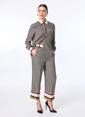 Pinko Yüksek Bel Standart Çok Renkli Kadın Pantolon 104261-A24Z/CZ5