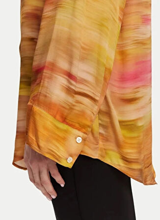 Pinko Standart Desenli Bej Kadın Gömlek 104864
