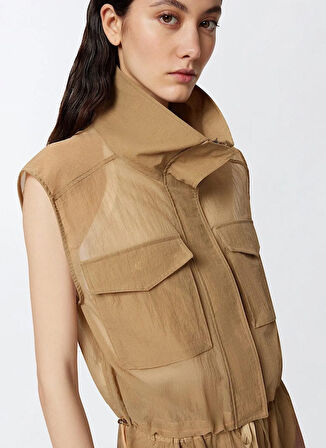 Pinko Açık Kahve Kadın Yelek 104852