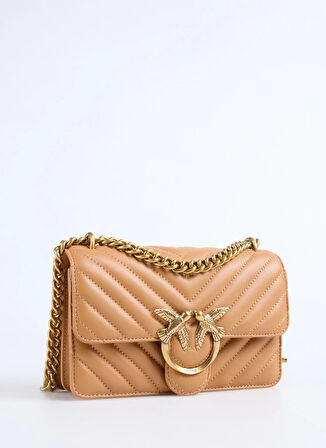 Pinko Deri Açık Kahve Kadın Çapraz Çanta 100074A0GK