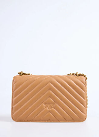 Pinko Deri Açık Kahve Kadın Çapraz Çanta 100074A0GK