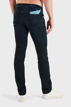 Jacob Cohen Pamuklu Slim Fit Normal Bel Dar Paça Jeans Erkek KOT PANTOLON JUM QE009 P0009 064 R2 100D LACİVERT