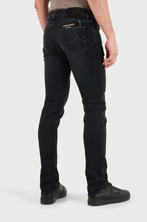 Jacob Cohen Slim Fit Normal Bel Dar Paça Jeans Erkek KOT PANTOLON JUM QE004 S3622 030 S1 600D SİYAH