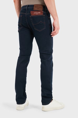 Jacob Cohen Pamuklu Slim Fit Normal Bel Dar Paça Jeans Erkek KOT PANTOLON JUM QE004 S3624 030 R2 100D LACİVERT