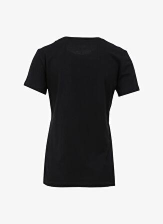 Armani Exchange Bisiklet Yaka Baskılı Siyah Kadın T-Shirt 3DYT13