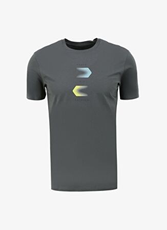 Bisiklet Yaka Düz Haki Erkek T-Shirt 3DZTBG ZJA5Z 1839