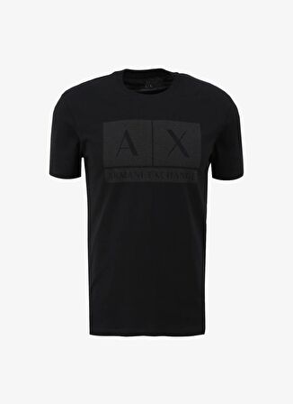 Bisiklet Yaka Düz Siyah Erkek T-Shirt 3DZTCE ZJ3VZ 1200