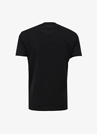 Bisiklet Yaka Düz Siyah Erkek T-Shirt 3DZTCE ZJ3VZ 1200