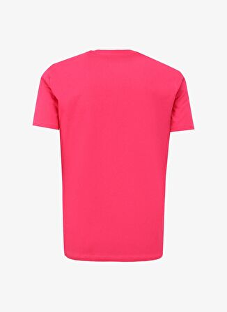 Bisiklet Yaka Düz Pembe Erkek T-Shirt 3DZTCE ZJ3VZ 14BL