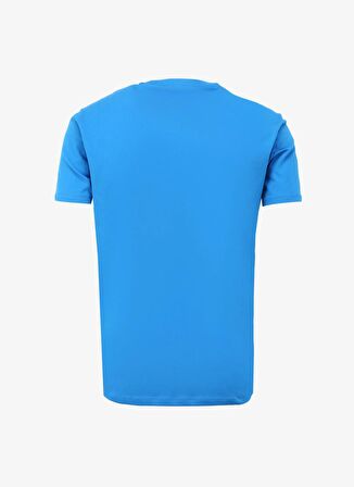 Bisiklet Yaka Düz Mavi Erkek T-Shirt 3DZTCF ZJ3VZ 1559