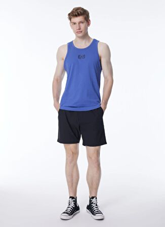 EA7 Bisiklet Yaka Mavi Erkek T-Shirt 3DPH06PJ02Z