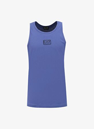 EA7 Bisiklet Yaka Mavi Erkek T-Shirt 3DPH06PJ02Z