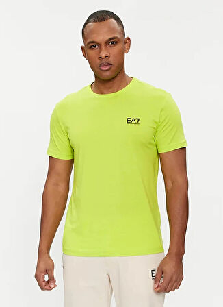 EA7 Bisiklet Yaka Yeşil Erkek T-Shirt 8NPT51PJM9Z