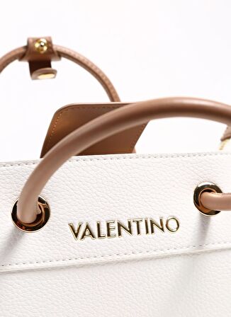 Valentino Beyaz Kadın 9x21x15 cm El Çantası VBS5A805173