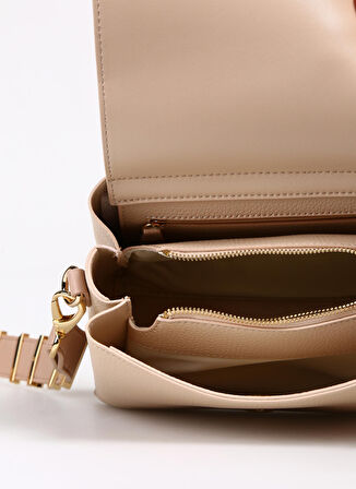 Valentino Ekru Kadın 15x21,5x10 Çapraz Çanta VBS5A806