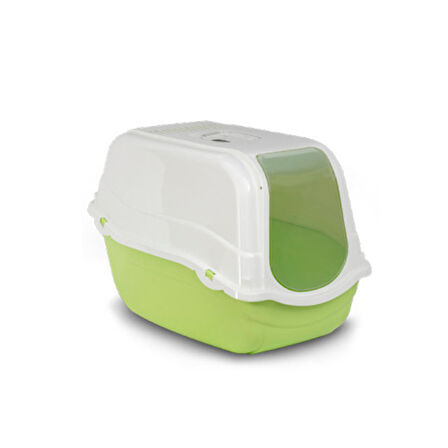 MP Romeo Yeşil Karbon Filtreli Kapalı Kedi Tuvalet Kum Kabı 57*39*41 CM