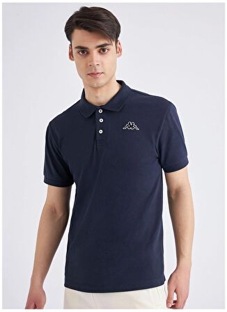 Kappa Polo Yaka Düz Lacivert Erkek T-Shirt 361D3EW821 M LOGO MALTAX 2 MSS