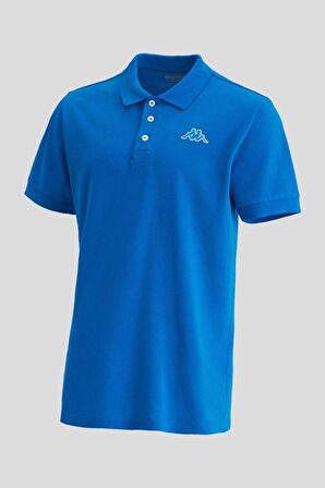 Kappa Polo Yaka Düz Mavi Erkek T-Shirt 361D3EWD39 M LOGO MALTAX 2 MSS