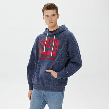Champion Hooded Erkek Lacivert Sweatshirt