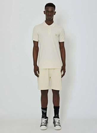 John Richmond Kırık Beyaz Erkek Polo T-Shirt UMP24010PO