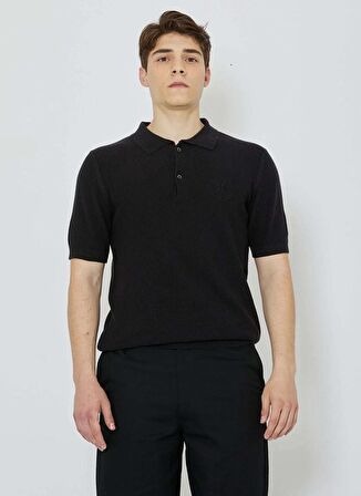 John Richmond Siyah Erkek Polo T-Shirt UMP24214PO