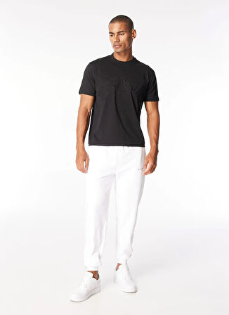 John Richmond Bisiklet Yaka Siyah Erkek T-Shirt UMP24045TS