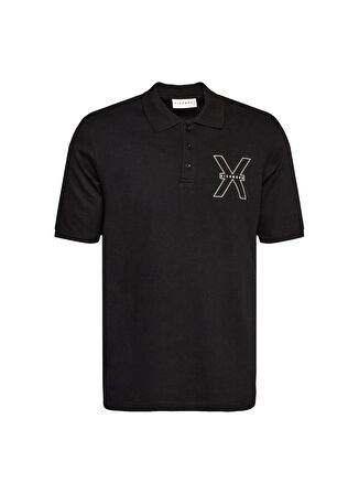 John Richmond Siyah Erkek Polo T-Shirt UMP24207PO