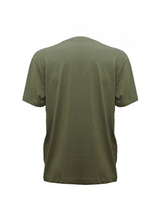 John Richmond Bisiklet Yaka Yeşil Erkek T-Shirt UMP24048TS