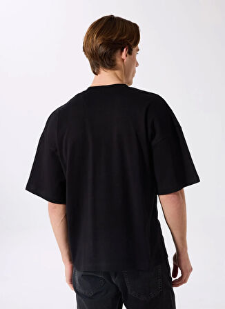 John Richmond Bisiklet Yaka Siyah Erkek T-Shirt UMA24071TS