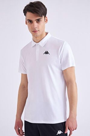 Kappa Polo Yaka Düz Beyaz Erkek T-Shirt 331D53W001 M KOMBAT POLY POLO