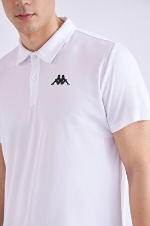 Kappa Polo Yaka Düz Beyaz Erkek T-Shirt 331D53W001 M KOMBAT POLY POLO