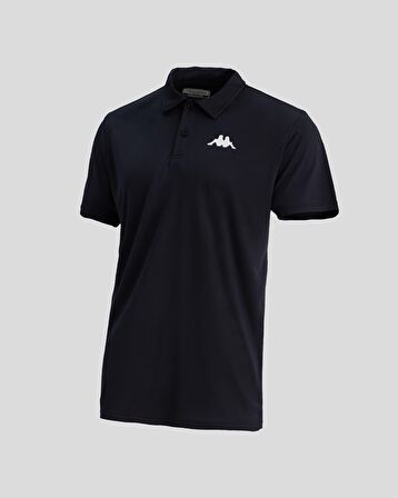 Kappa Kombat Poly Polo Erkek Siyah Regular Fit Polo Yaka Tişört 331D53W-005