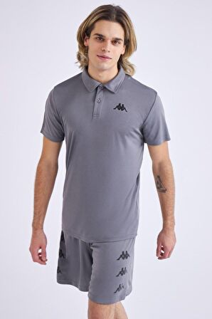 Kappa Polo Yaka Düz Gri Erkek T-Shirt 331D53WX5R M KOMBAT POLY POLO