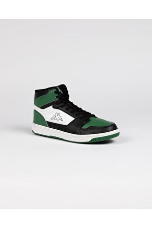 Kappa Erkek Günlük Spor Ayakkabı Logo Basil Md Unisex Yeşil-Siyah Sneaker